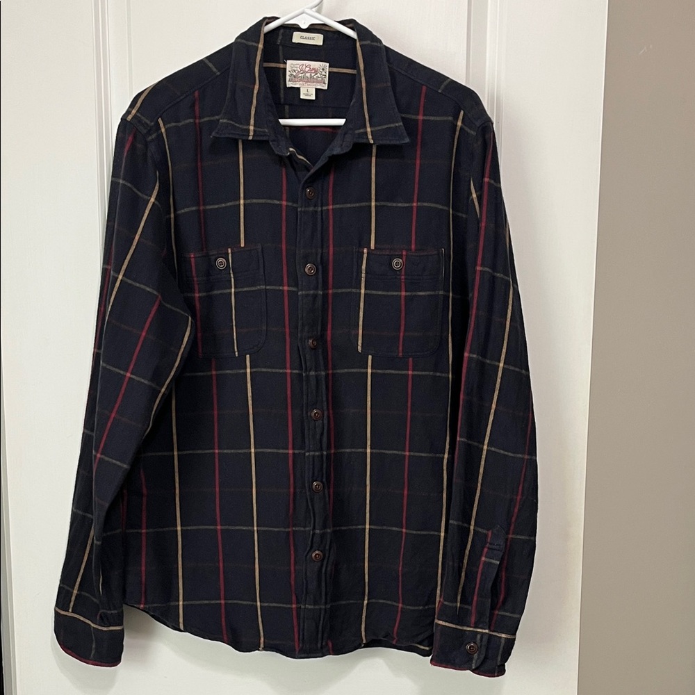 J. Crew Midweight Flannel Workshirt Large